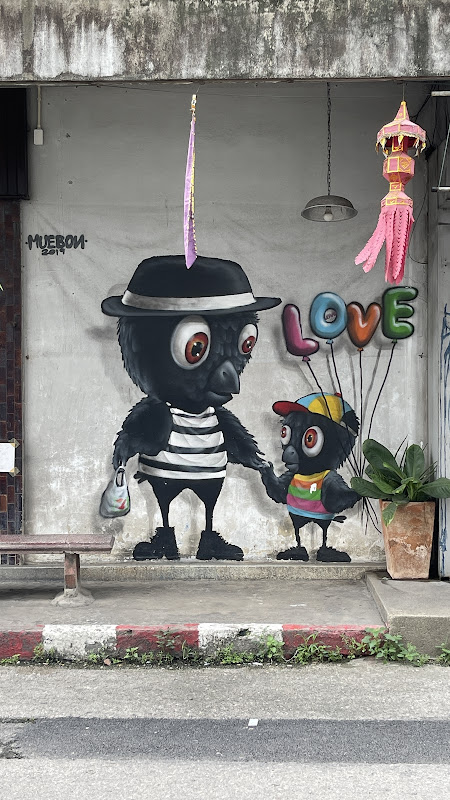 Street Art - Blackbirds by Muebon